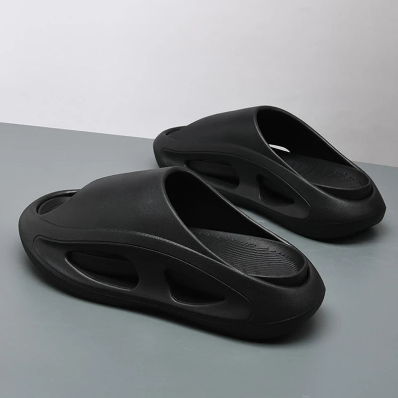 Summer Slippers For Men EVA Soft Bottom Slippers Indoor House Slides Flat Sandals Outdoor Beach Shoes