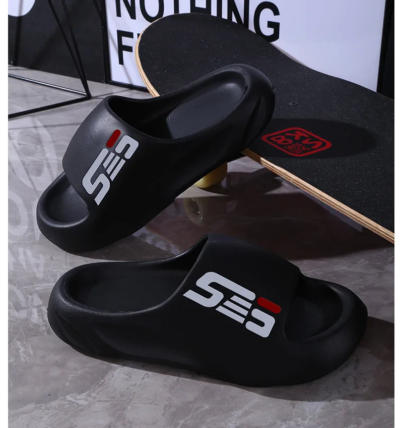 New Summer Men Massage Slippers Sides Indoor Outdoor Sandals Beach Casual Shoes Soft Sole Slides Men Flip-flops Men's Sandals