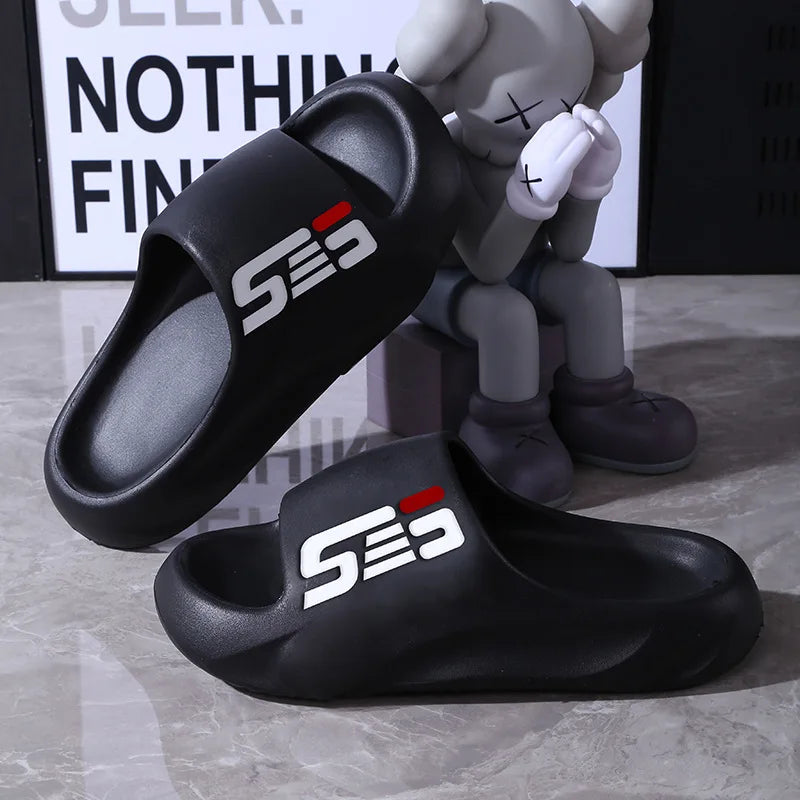 New Summer Men Massage Slippers Sides Indoor Outdoor Sandals Beach Casual Shoes Soft Sole Slides Men Flip-flops Men's Sandals