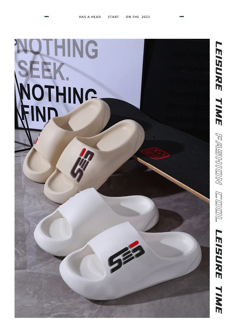 New Summer Men Massage Slippers Sides Indoor Outdoor Sandals Beach Casual Shoes Soft Sole Slides Men Flip-flops Men's Sandals