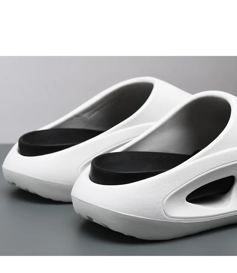 Summer Slippers For Men EVA Soft Bottom Slippers Indoor House Slides Flat Sandals Outdoor Beach Shoes