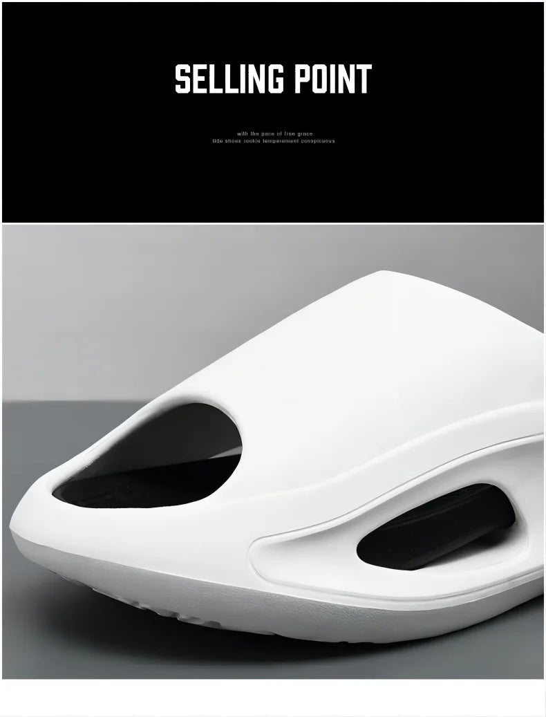 Summer Slippers For Men EVA Soft Bottom Slippers Indoor House Slides Flat Sandals Outdoor Beach Shoes