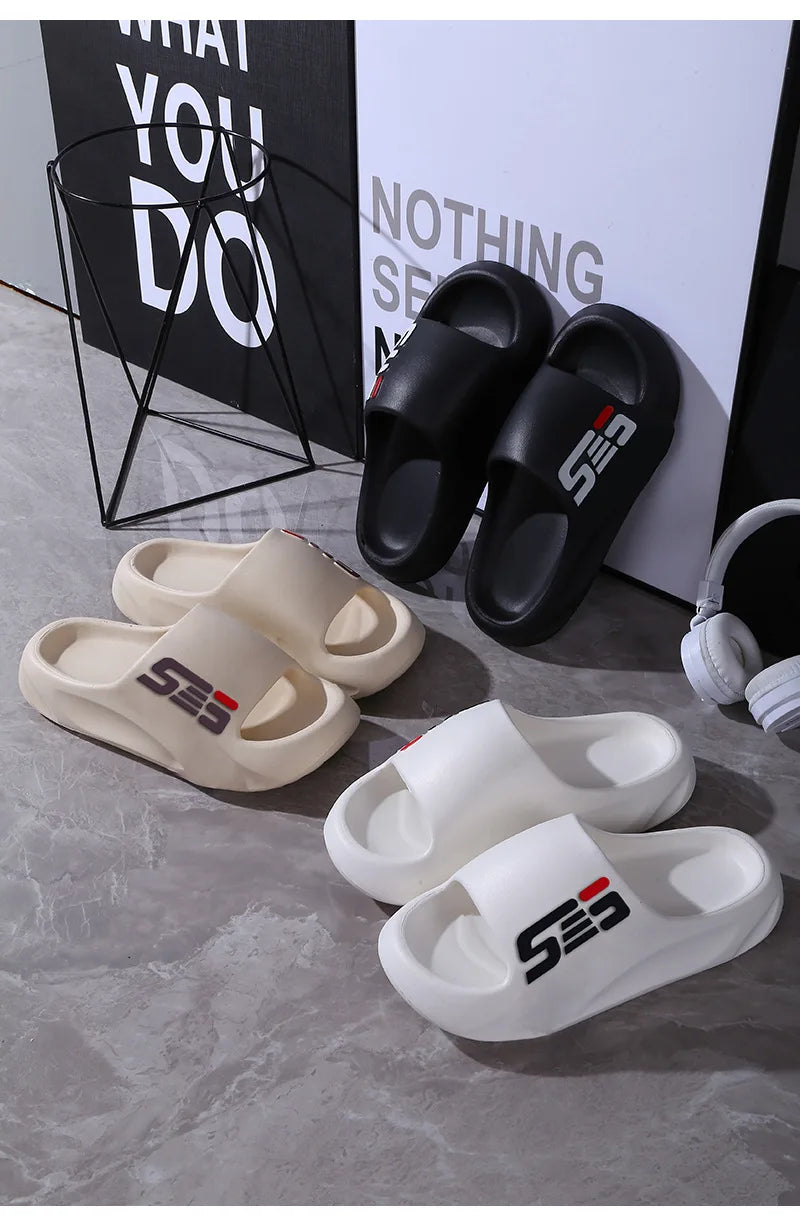 New Summer Men Massage Slippers Sides Indoor Outdoor Sandals Beach Casual Shoes Soft Sole Slides Men Flip-flops Men's Sandals