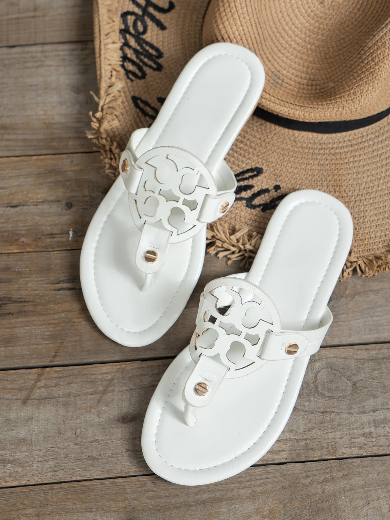 Women's Flat Slippes Summer Plus Size Ladies Flip Flops Retro Open Toe Casual Slide Shoes for Women Outdoor Female Thong Sandals