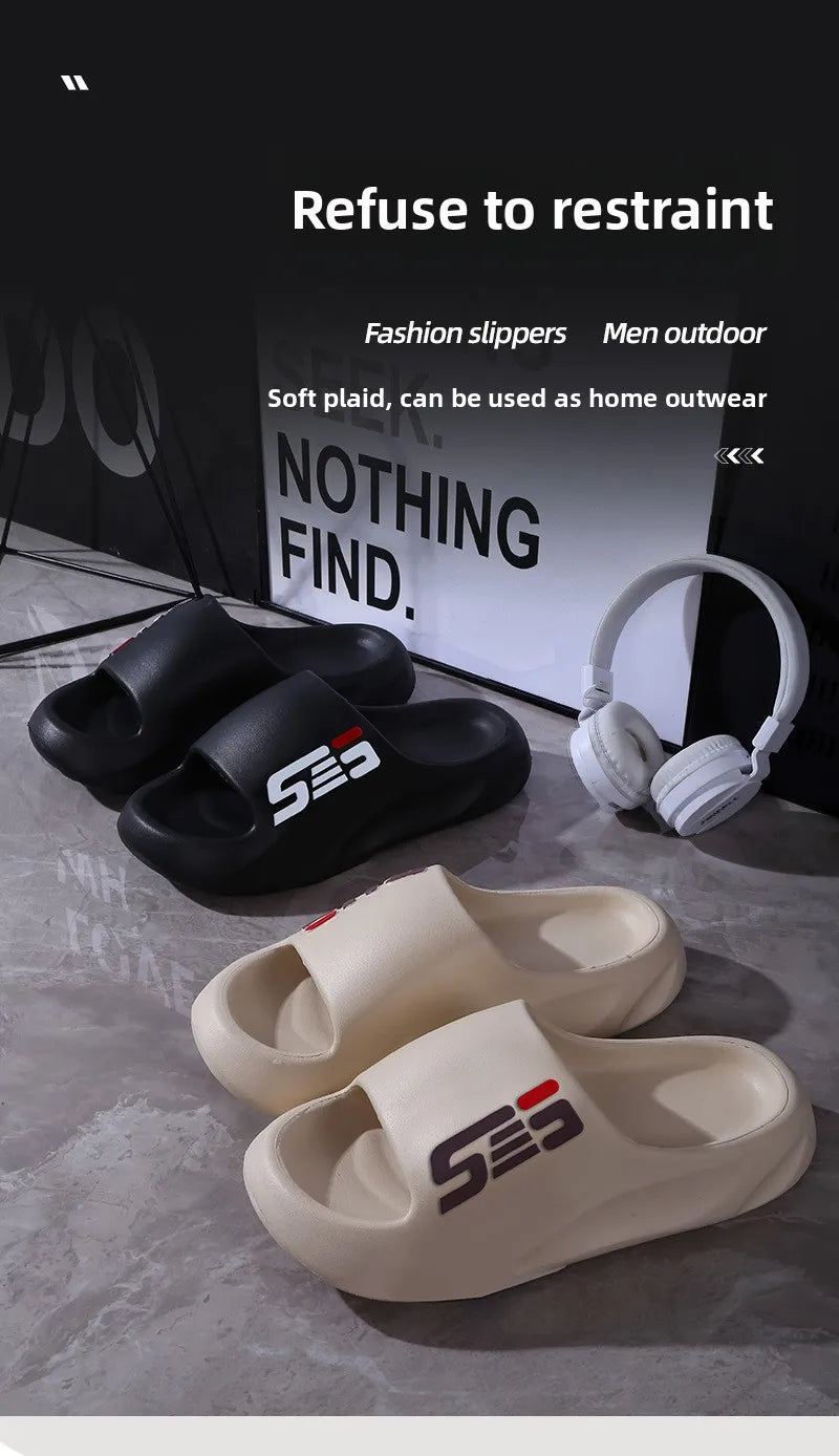 New Summer Men Massage Slippers Sides Indoor Outdoor Sandals Beach Casual Shoes Soft Sole Slides Men Flip-flops Men's Sandals