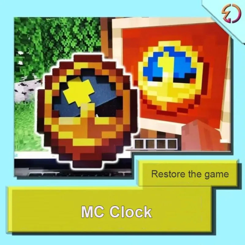 Pixel Art Style Clock